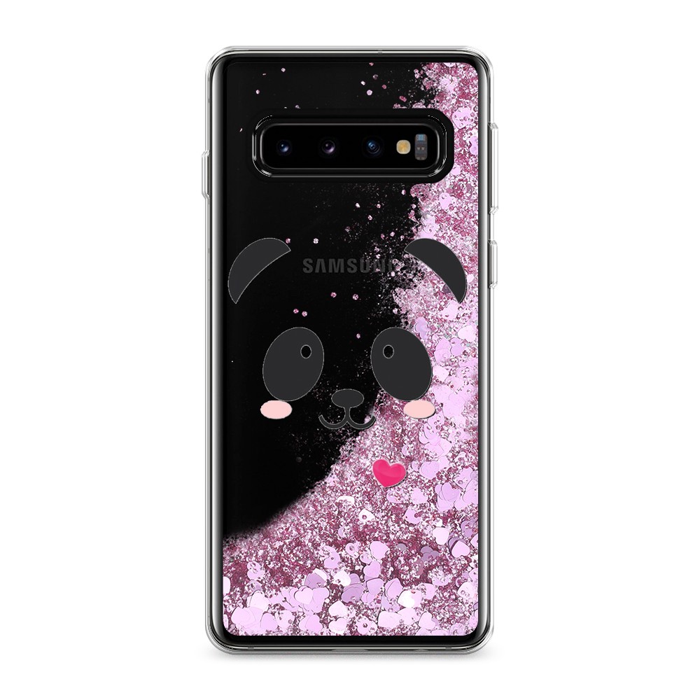 

Чехол Awog на Samsung Galaxy S10 "Влюбленный панда контур", Разноцветный, 27094-1