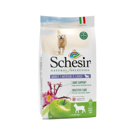 

Сухой корм для собак Schesir Gluten-Free, ягненок, 2.24кг, NS