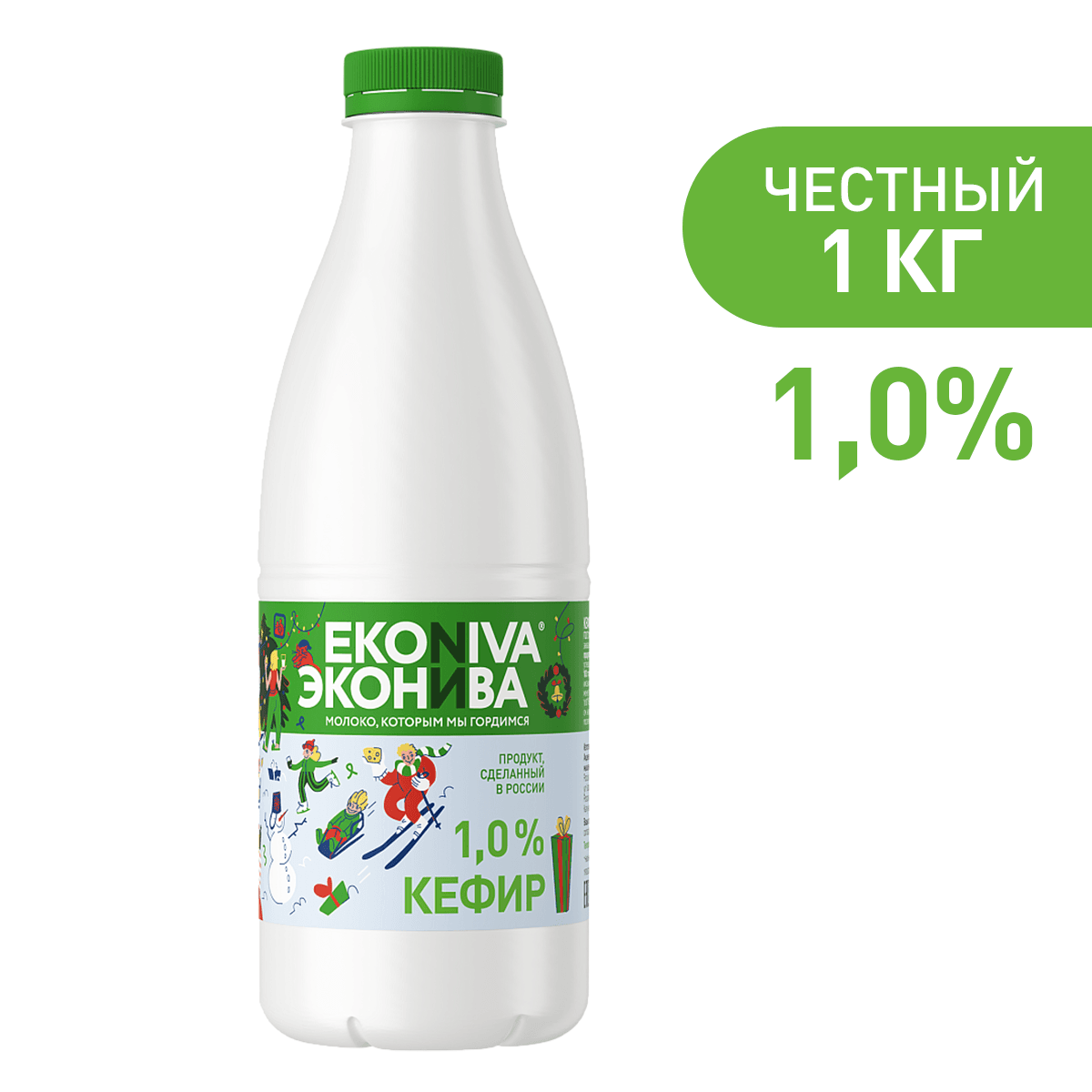 Кефир ЭкоНива 1% 1000 г