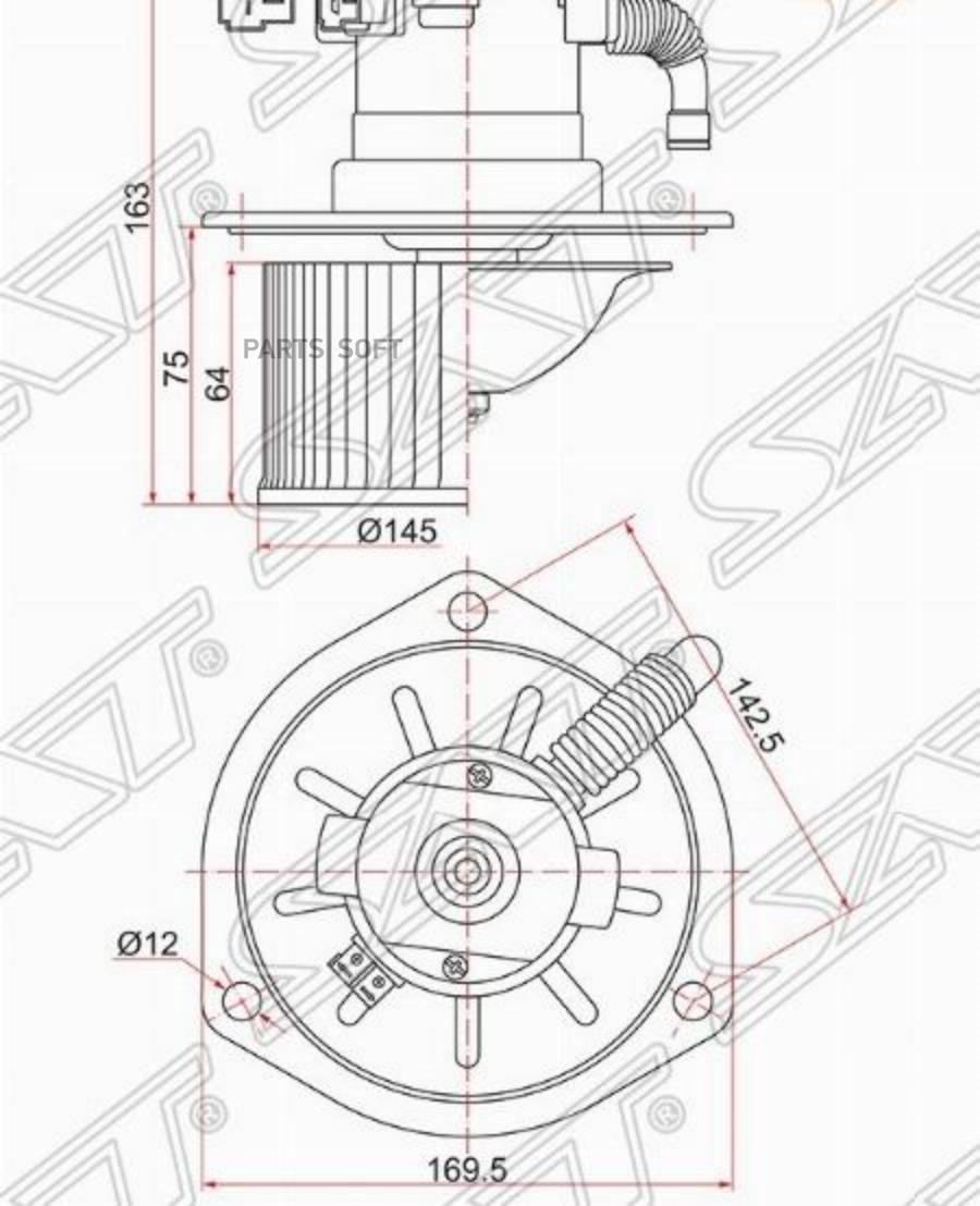 

Мотор Отопителя Салона Hino Profia 1990- 24v (Rhd) Sat арт. ST-1625005461