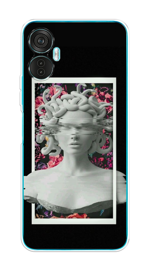 

Чехол на Itel Vision 5 Plus "Web Punk Медуза Горгона", Черный;серый, 3201150-6