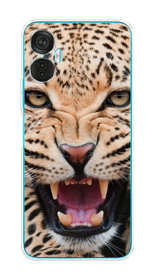

Чехол на Itel Vision 5 Plus "Леопард 3d", Бежевый;черный, 3201150-6