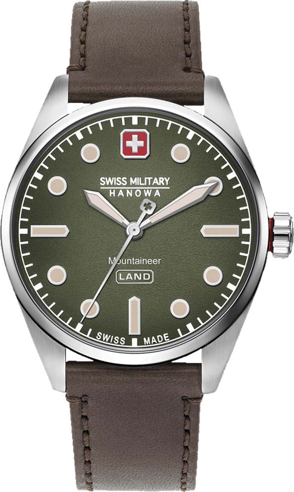 Наручные часы мужские Swiss Military Hanowa 06-4345.7.04.006 коричневые