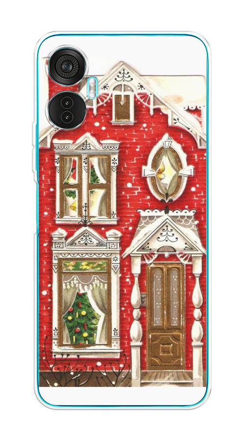 

Чехол на Itel Vision 5 Plus "Пряничный домик", Белый;красный;зеленый, 3201150-5