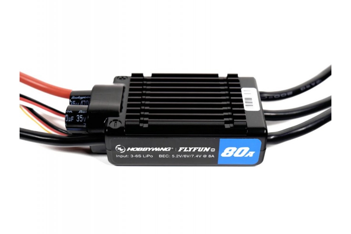 

Полетный контроллер HobbyWing FlyFun 80A V5 ESC 8S Lipo, FlyFun 80A V5 ESC 8S Lipo