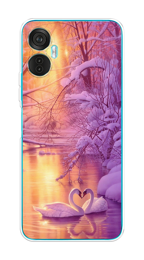 

Чехол на Itel Vision 5 Plus "Зима 1", Фиолетовый;желтый, 3201150-2