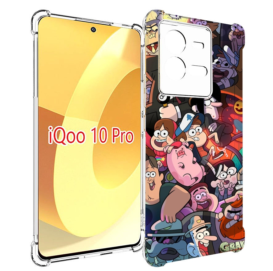 

Чехол MyPads гравити-фолз для Vivo iQOO 10 Pro, Прозрачный, Tocco