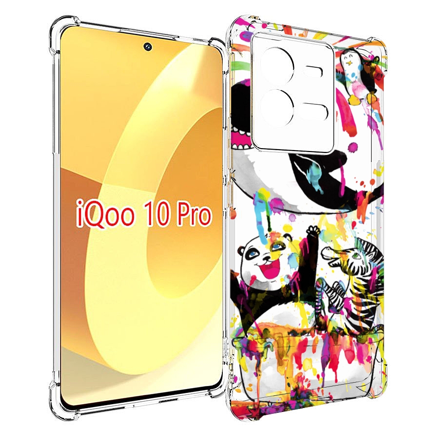

Чехол MyPads Хиппи кит для Vivo iQOO 10 Pro, Прозрачный, Tocco