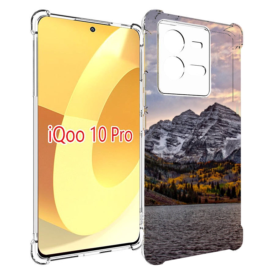 

Чехол MyPads горы-колорадо для Vivo iQOO 10 Pro, Прозрачный, Tocco