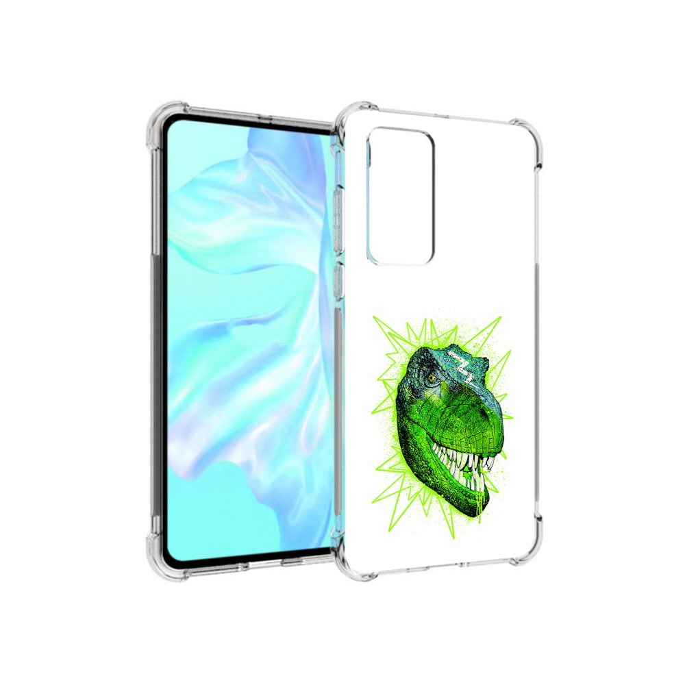 

Чехол MyPads Tocco для Huawei P40 зеленый динозавр, Прозрачный, Tocco