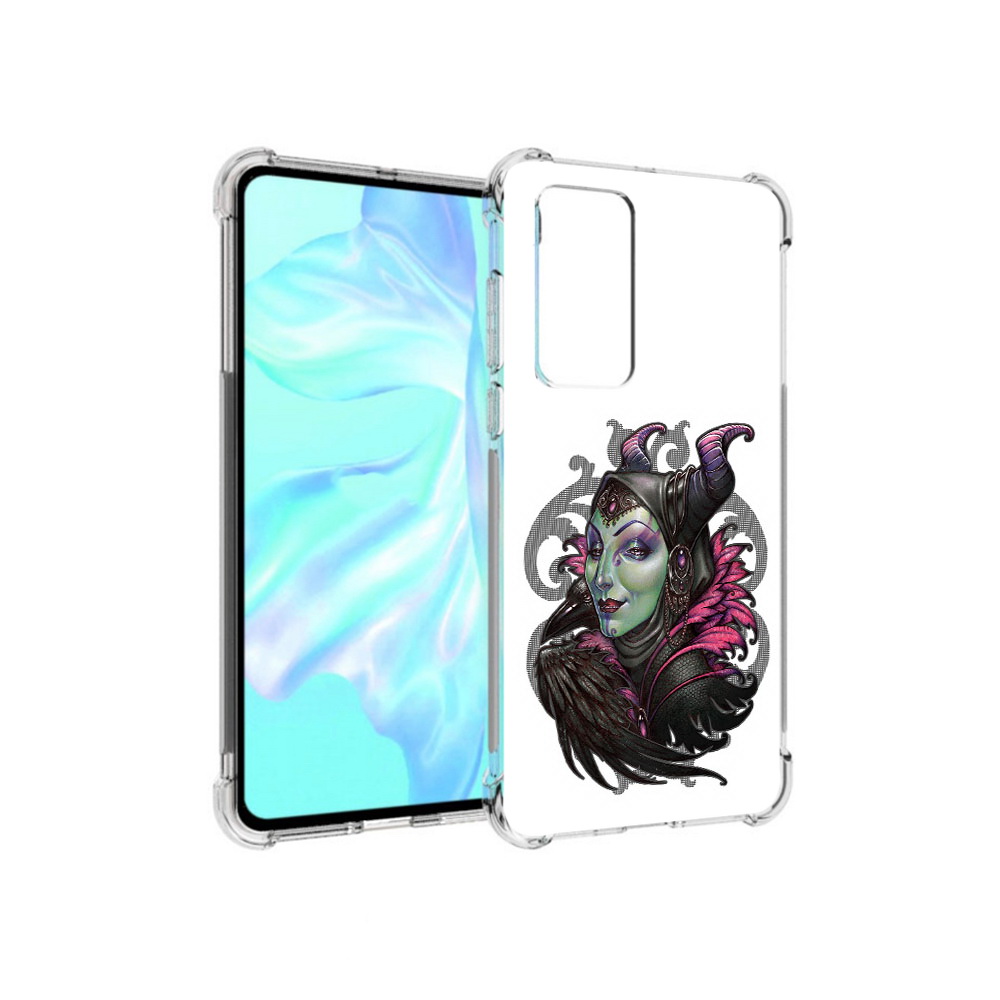 

Чехол MyPads Tocco для Huawei P40 зеленая девушка с вороном, Прозрачный, Tocco