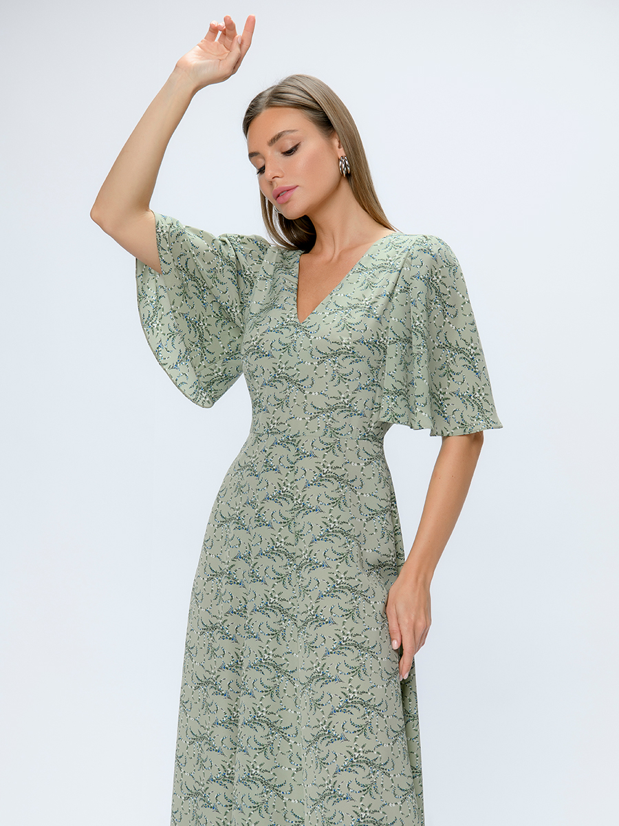 

Платье женское 1001dress 101587 хаки 48 RU, 101587