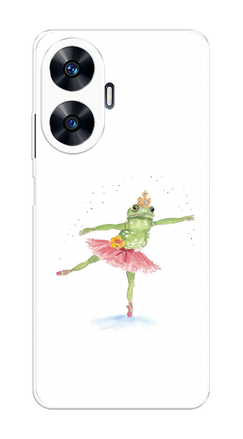 

Чехол на Realme C55 "Лягушка-балерина", Зеленый, 2513850-4