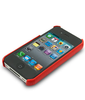 

Кожаный чехол - задняя крышка Melkco для Apple iPhone 4/4S - красный