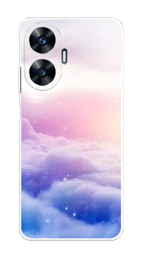 

Чехол на Realme C55 "Небеса", Голубой;белый;розовый, 2513850-2