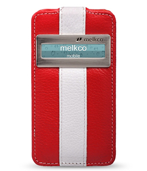 

Чехол Melkco для Apple iPhone 4/4S Jacka ID Type Limited Edition красный с белой полосой, Красный;белый