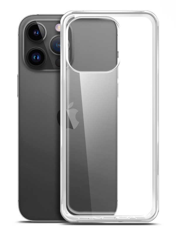 

Чехол силиконовый для Apple iPhone 14 Pro прозрачный, Apple iPhone 14 Pro