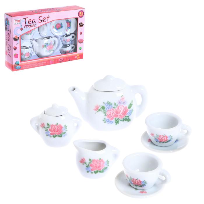 КНР керамической, Цветочное чаепитие, 7 предметов
