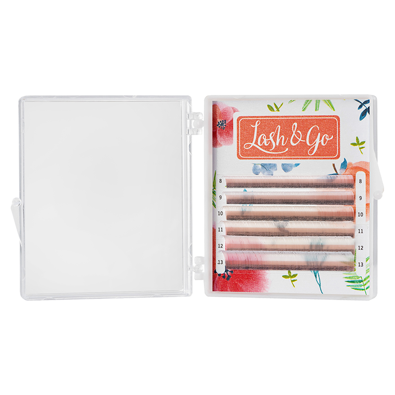 

Ресницы Lash&Go цветные мини белый 6 линий D 0,07 8-13 мм