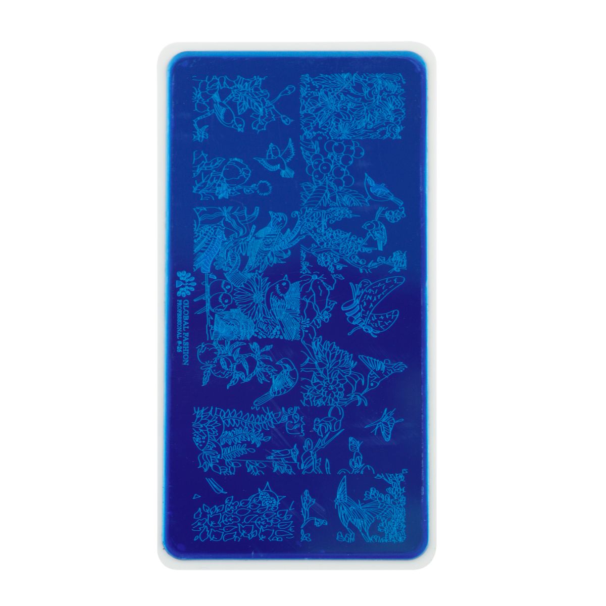 Пластина диск для стемпинга Global Fashion №26 Природа, узоры конверт для денег поздравляю синие узоры 16 5х8 см