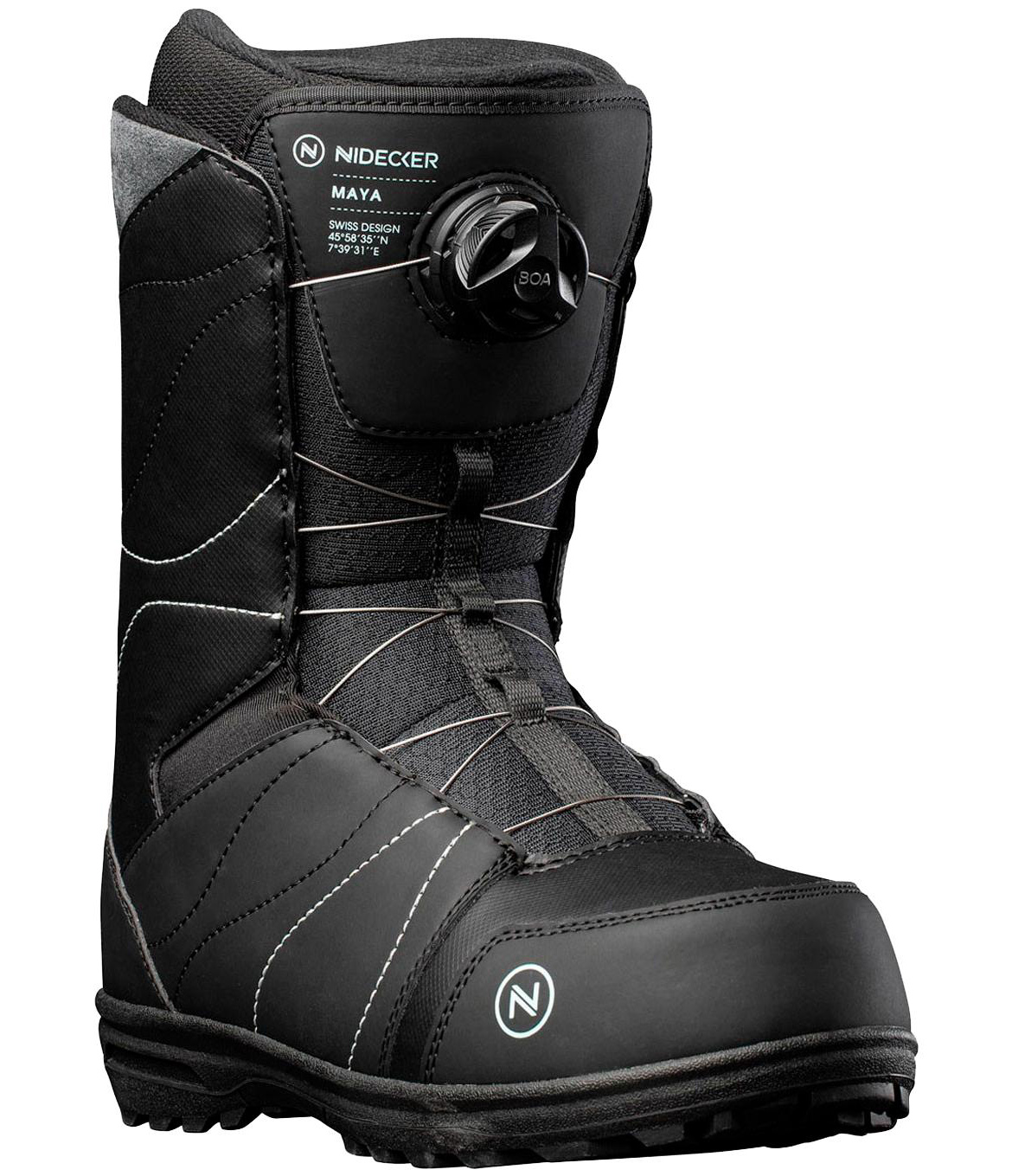 фото Ботинки для сноуборда nidecker maya 2021/2022, black, 23,5 см