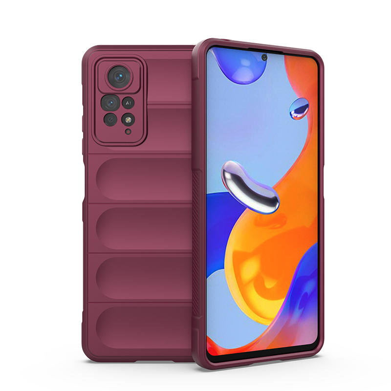 

Противоударный чехол Flexible Case для Xiaomi Redmi Note 11 Pro, бордовый, Flexible Case