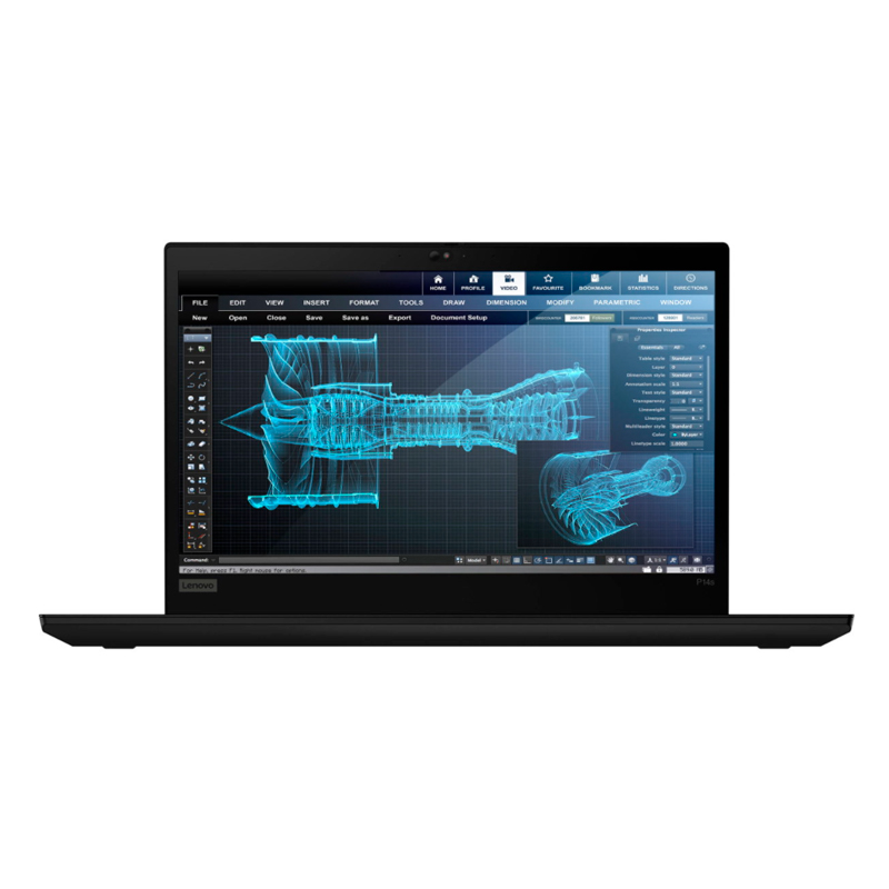 фото Ноутбук lenovo thinkpad p14s black (20s4004brt)