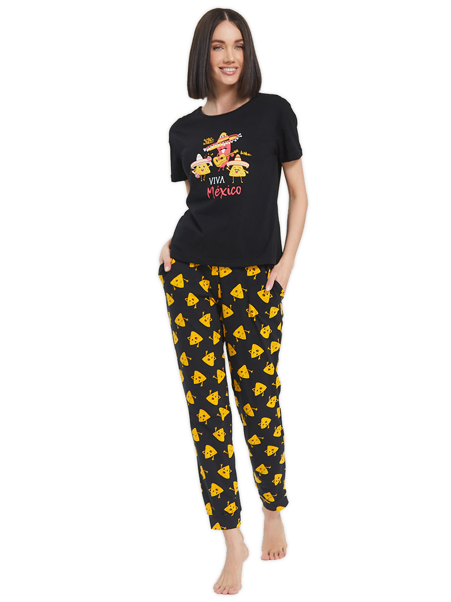 

Пижама женская Jolie Femme J065/031/na черная 50, J065/031/na