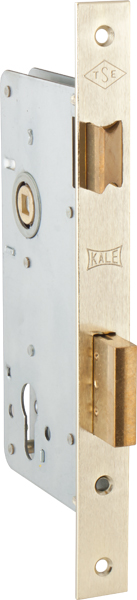 фото Корпус врезного замка с защёлкой kale kilit 152/r (60 mm) w/b (латунь)