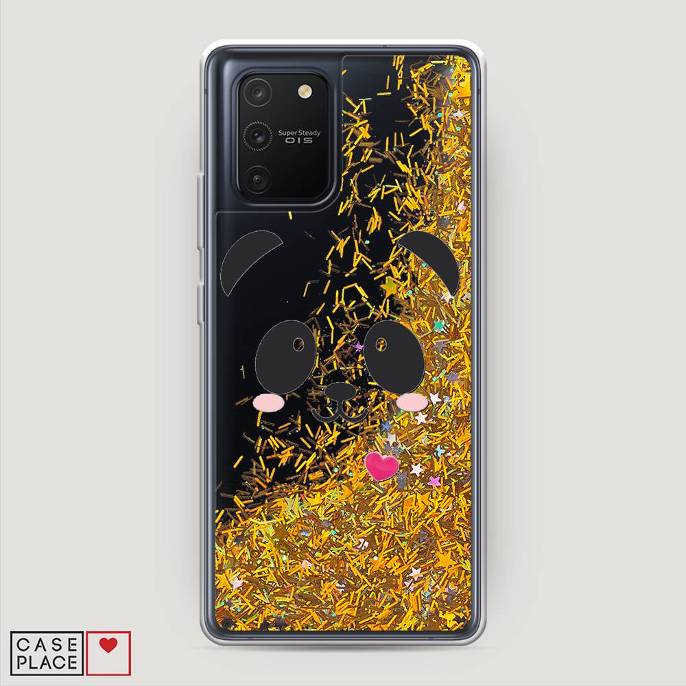 

Чехол Awog на Samsung Galaxy A91/S10 Lite "Влюбленный панда контур", Разноцветный, 29990-1