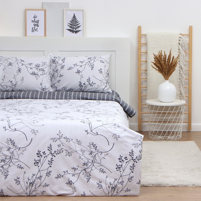 

КПБ LoveLife евро 'Веточки' 200x217см, 225x240см, 50x70см-2шт, 100хлопок, сатин, 125г/м, 000829442