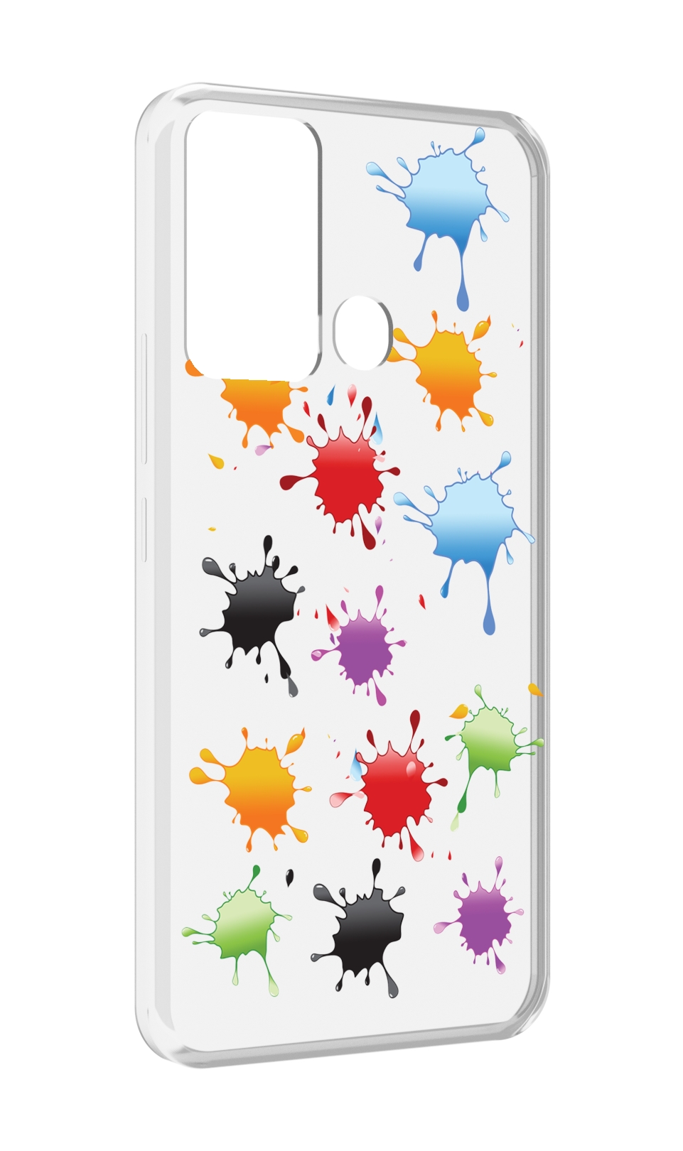 

Чехол MyPads кляксы для Infinix Hot 12i, Прозрачный, Tocco