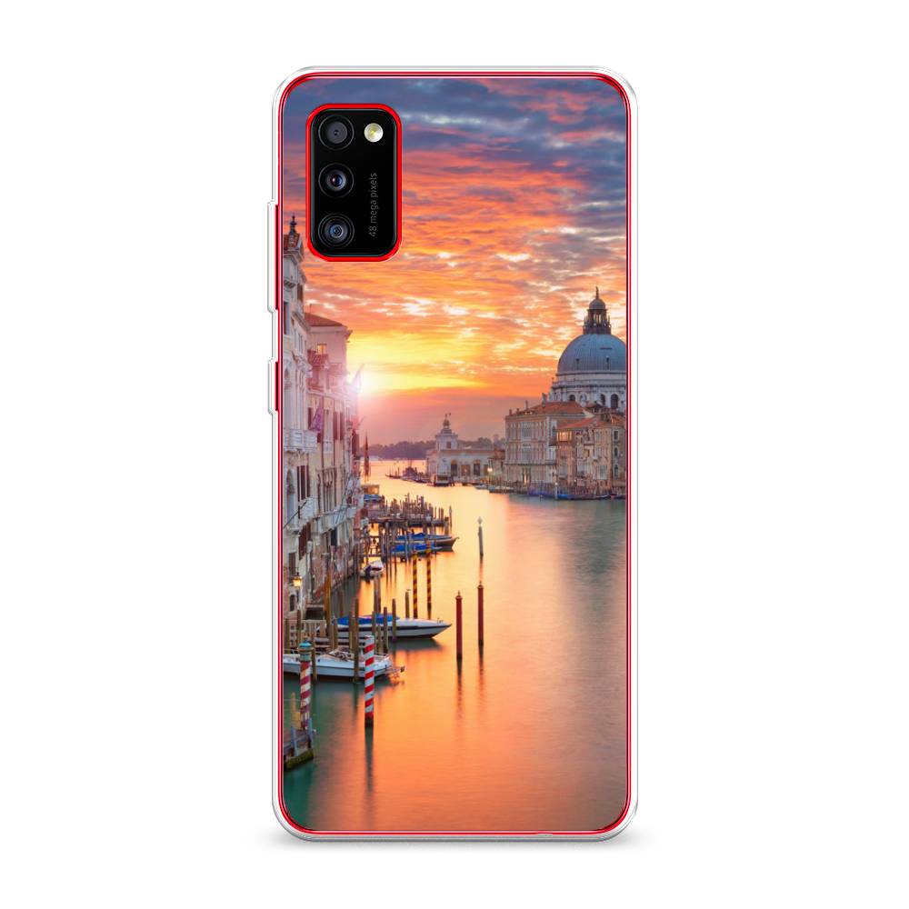 

Чехол на Samsung Galaxy A41 "Восход 11", Розовый;оранжевый, 2100450-2