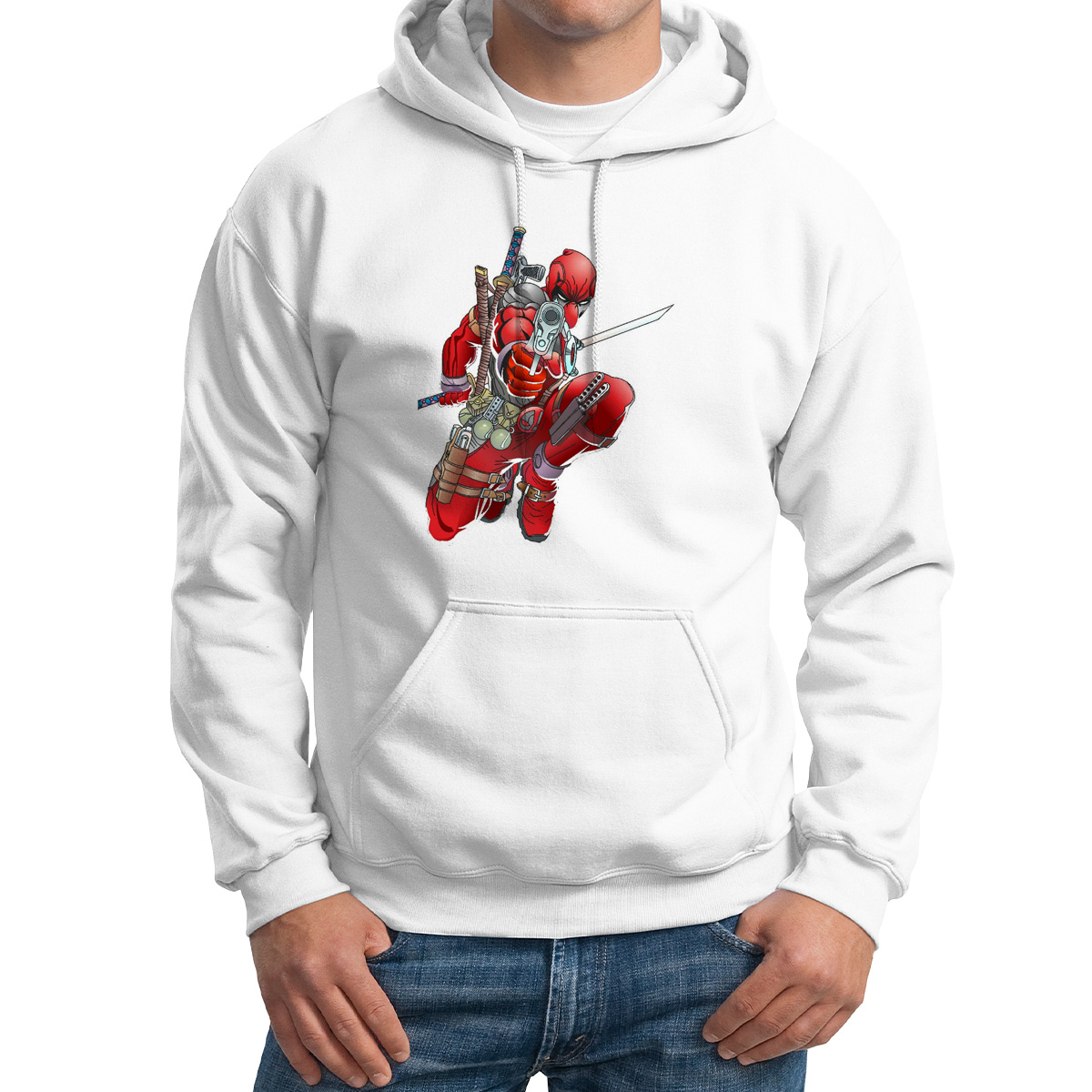 

Худи унисекс CoolPodarok Дедпул Dead pool белое 46 RU, Белый, 6M011171