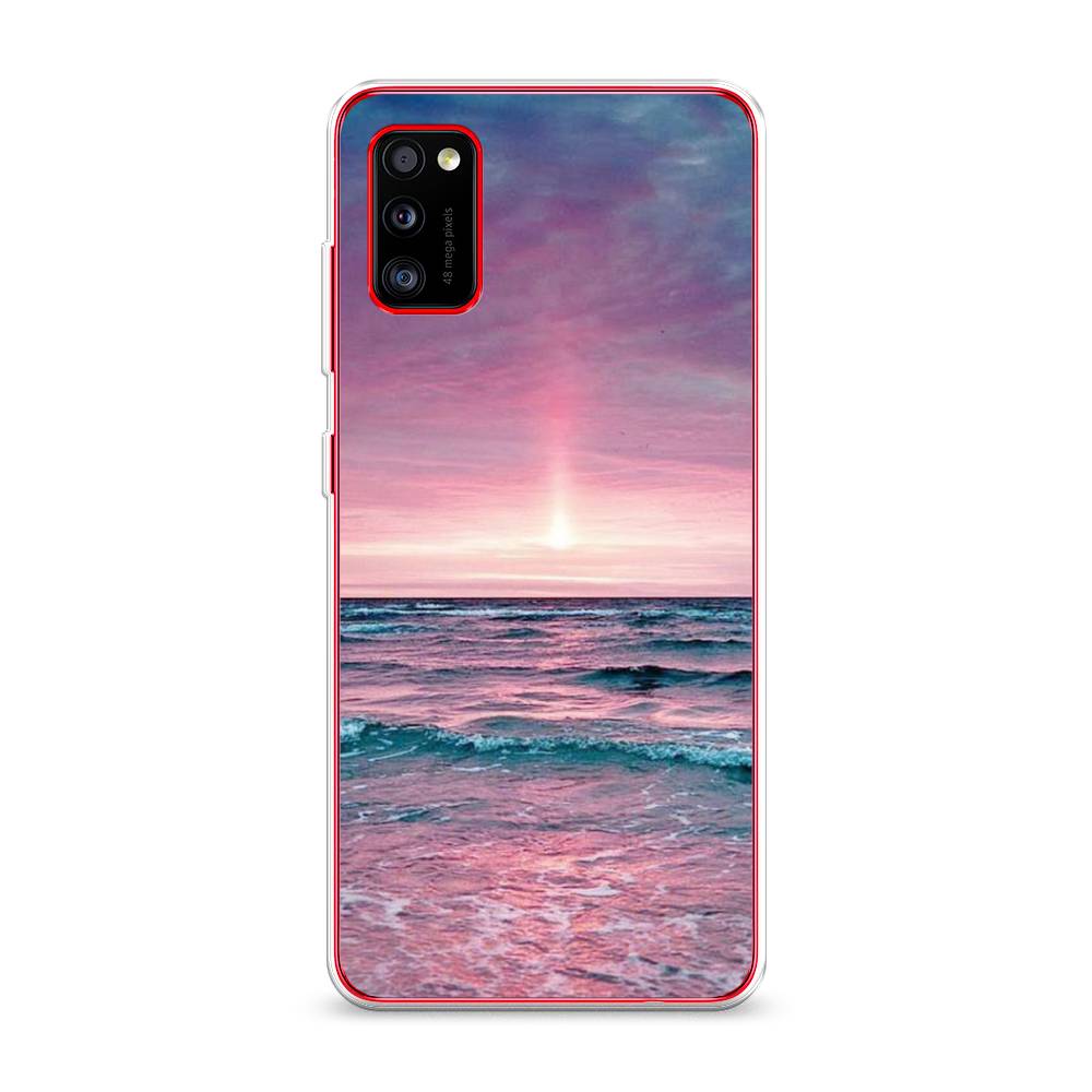 

Чехол на Samsung Galaxy A41 "Восход 3", Розовый;голубой, 2100450-2