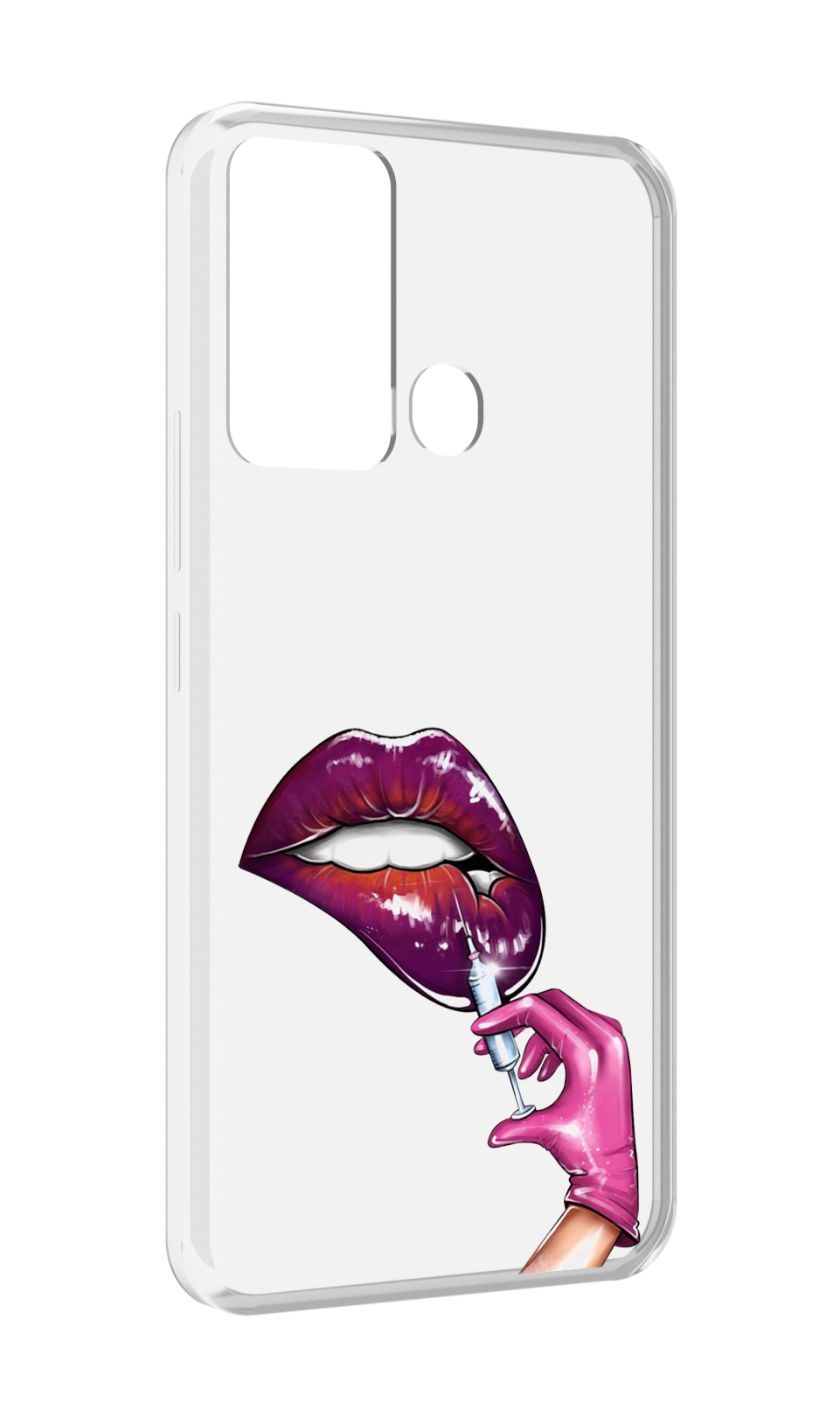 

Чехол MyPads качаем-губы для Infinix Hot 12i, Прозрачный, Tocco