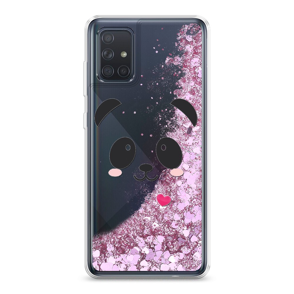 

Чехол Awog на Samsung Galaxy A71 4G "Влюбленный панда контур", 29094-1
