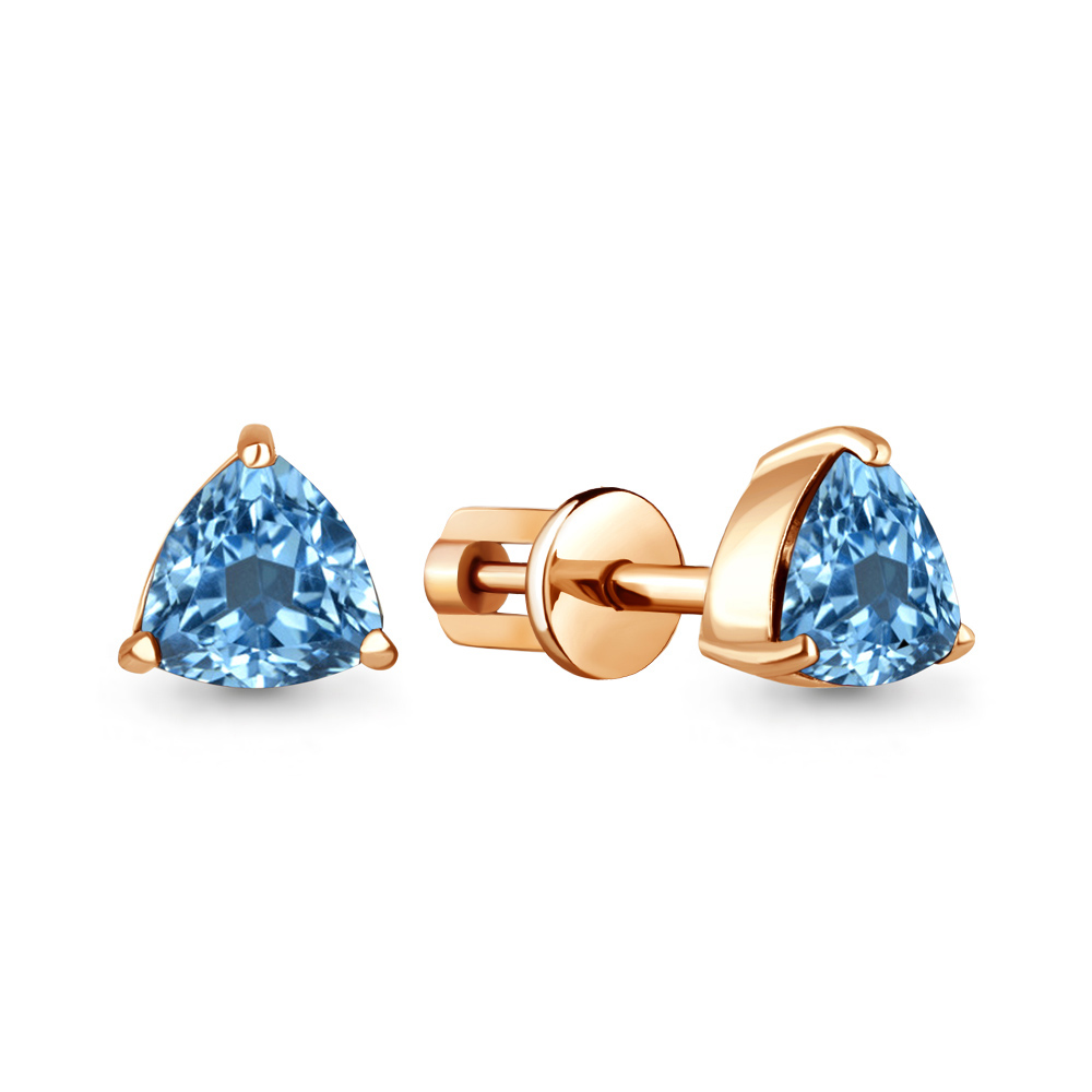 

Серьги-пусеты из серебра с топазом Aquamarine 4390105_925_з, 4390105_925_з