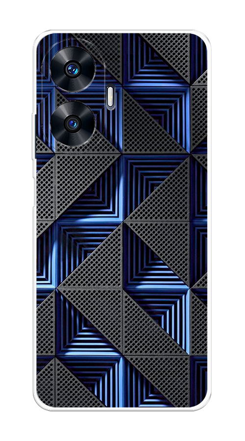 

Чехол на Realme C55 "IBM", Серый;синий, 2513850-3