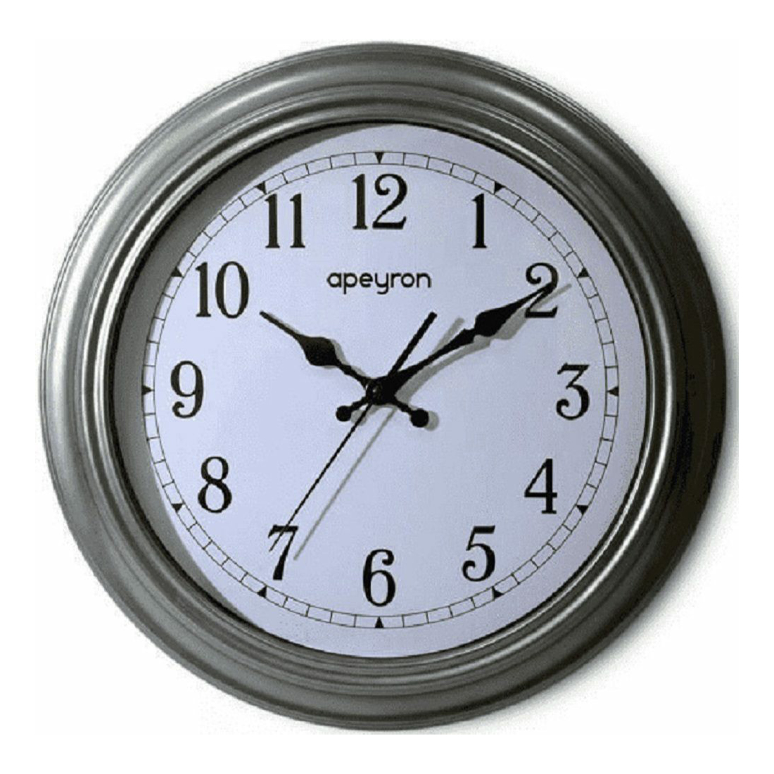 фото Часы настенные apeyron 40 см серые