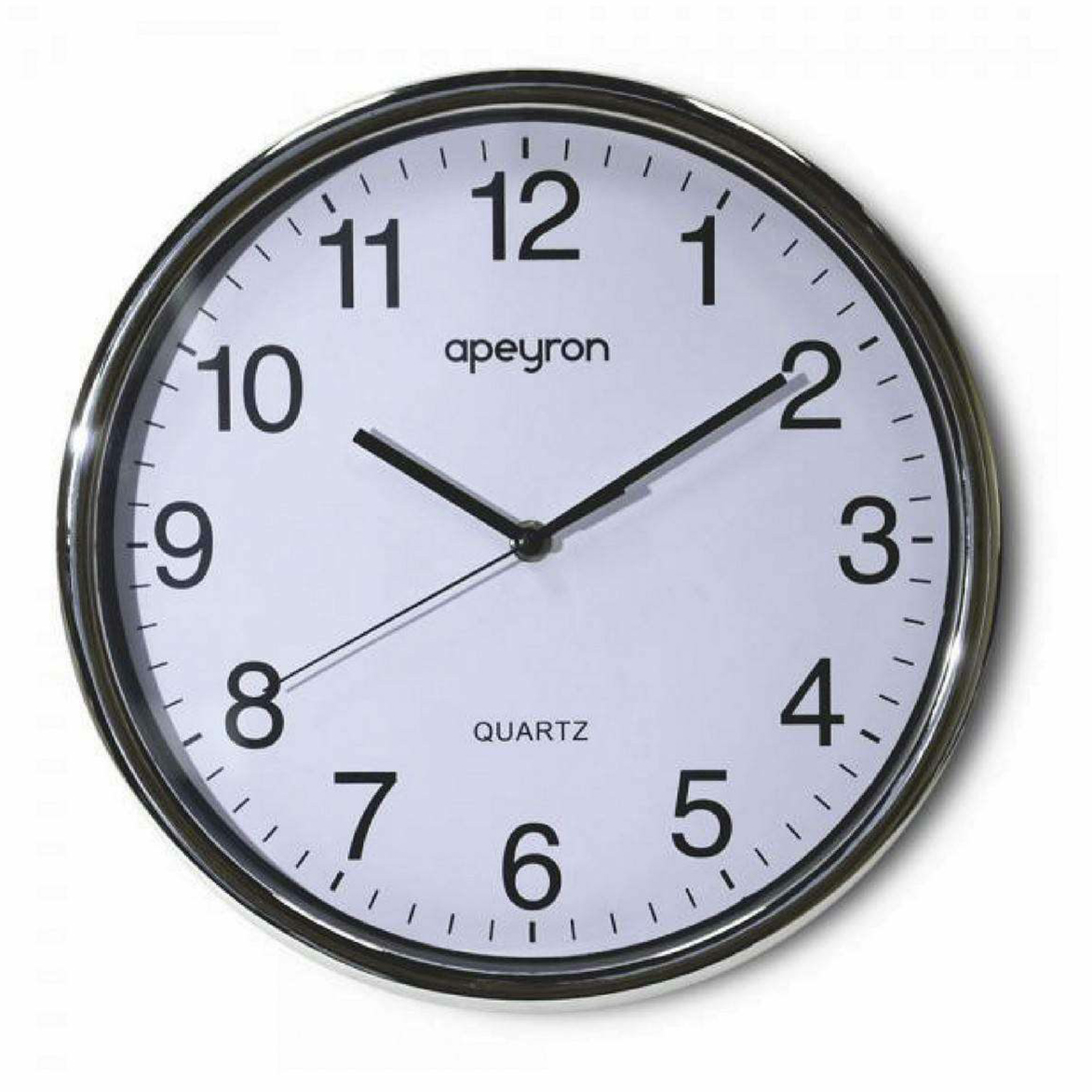 фото Часы настенные apeyron 30 см черные