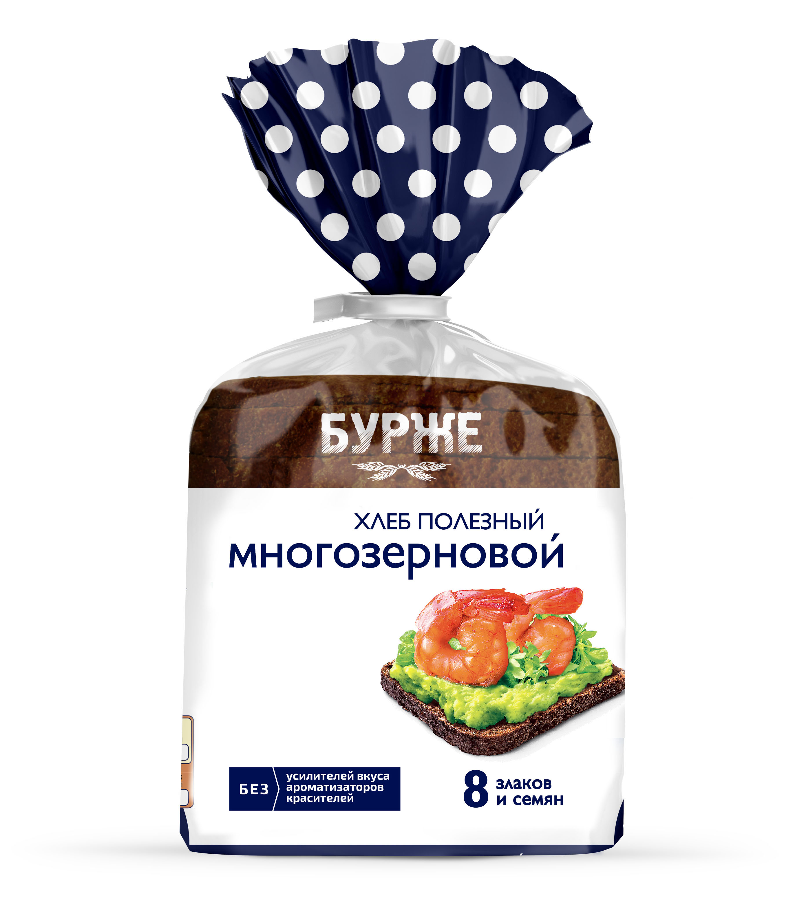

Хлеб серый Хлебный дом Многозерновой 350 г, Многозерновой