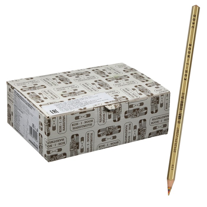 

Карандаш с многоцветным грифелем, Koh-I-Noor 3400 Aristochrom(12 шт.), Разноцветные
