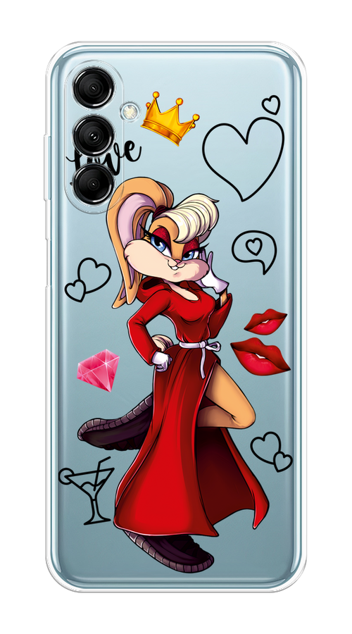 

Чехол на Samsung Galaxy M14 5G "Rich Lola Bunny", Красный;бежевый;оранжевый, 2108150-6