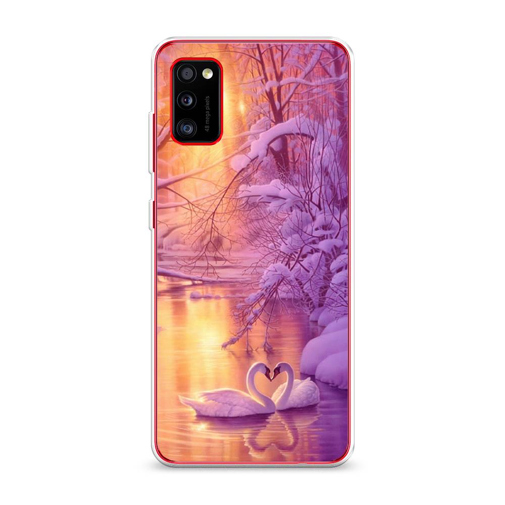 

Чехол на Samsung Galaxy A41 "Зима 1", Фиолетовый;желтый, 2100450-2