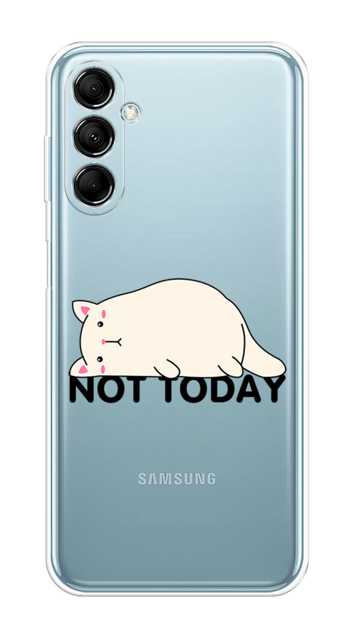 

Чехол на Samsung Galaxy M14 5G "Cat not today", Белый;розовый;черный, 2108150-1