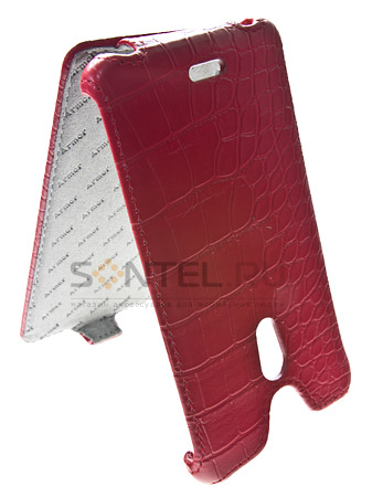 фото Чехол-книжка armor для sony xperia tx крокодил красный armor case