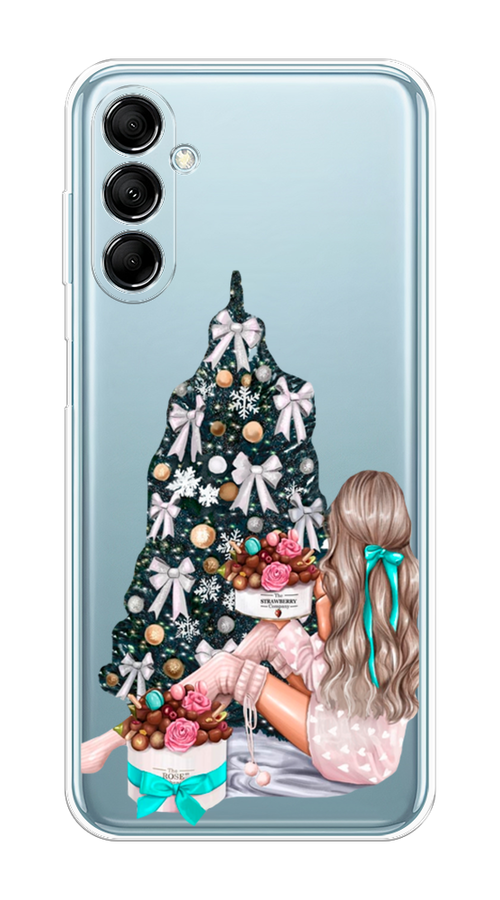 

Чехол на Samsung Galaxy M14 5G "New Year", Зеленый;бежевый;голубой, 2108150-5