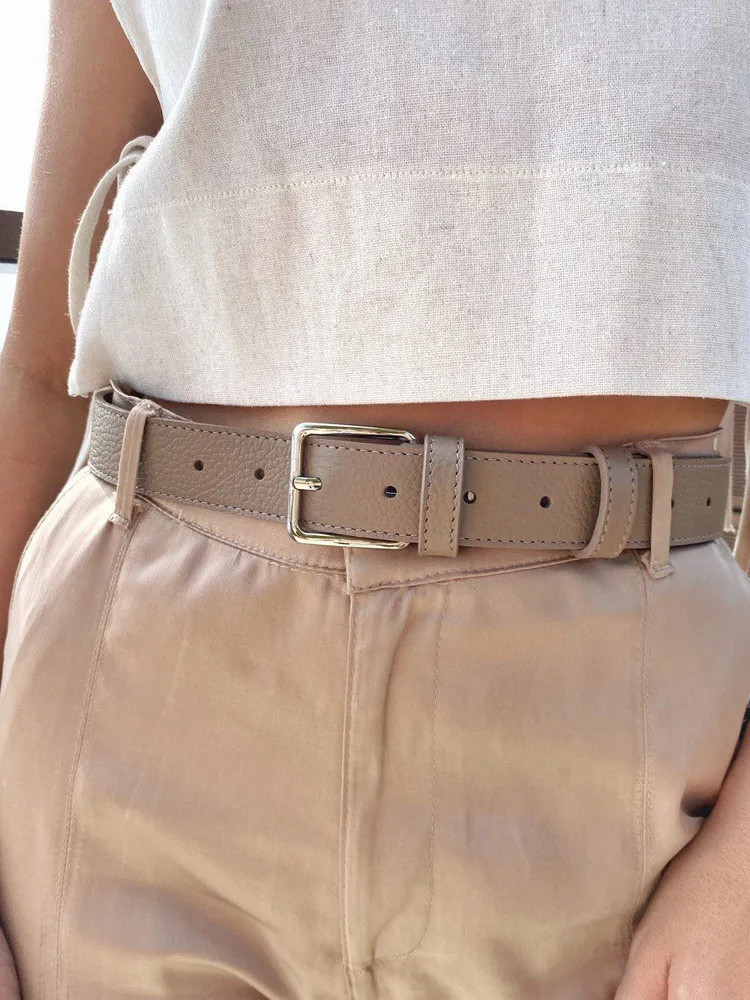 

Ремень женский A.Valentino HELGA капучино, 85 см, Бежевый, HELGA