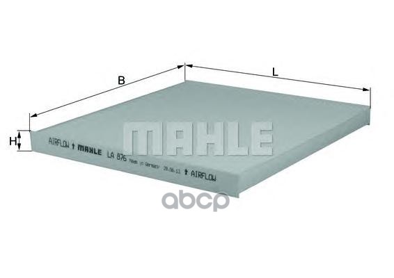 

Фильтр салонный KNECHT/MAHLE LA876